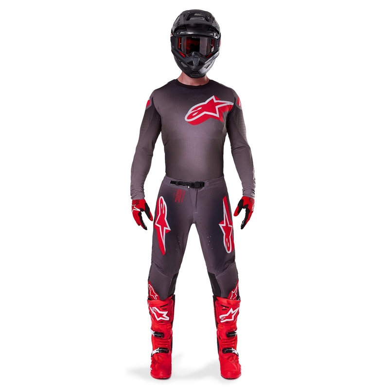 Alpinestars Supertech Lipan Motocross-Trikot rauchrot