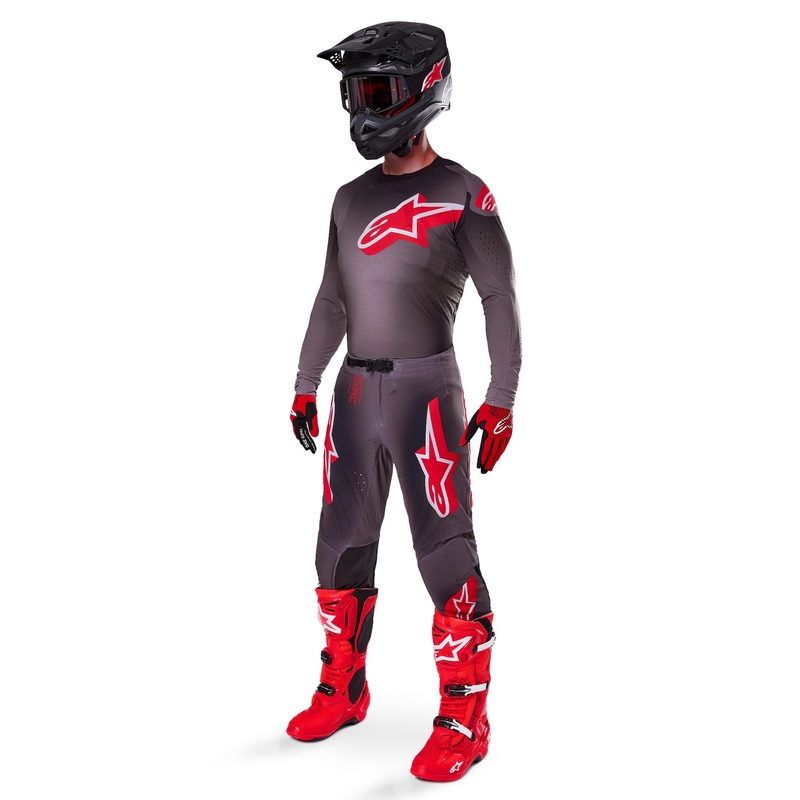 Alpinestars Supertech Lipan Motocross-Trikot rauchrot