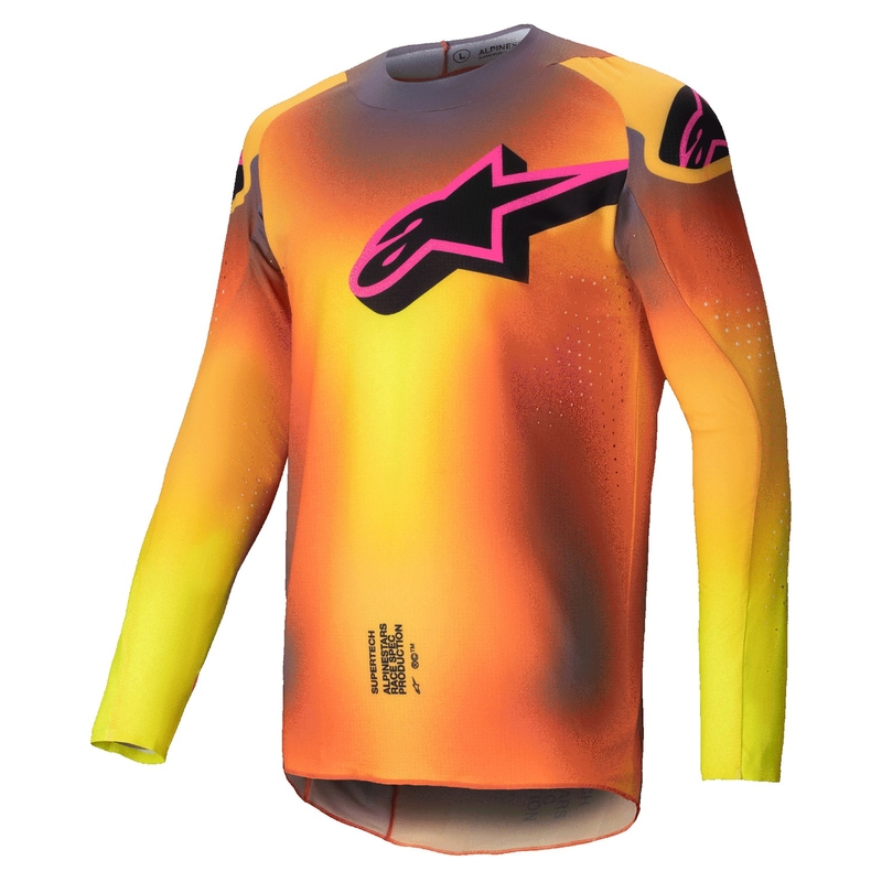 Alpinestars Supertech Lipan Motocross-Trikot gelb-rosa