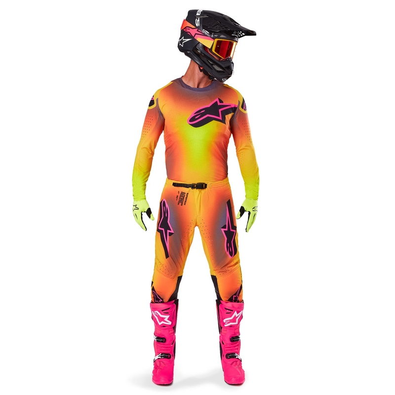Alpinestars Supertech Lipan Motocross-Trikot gelb-rosa