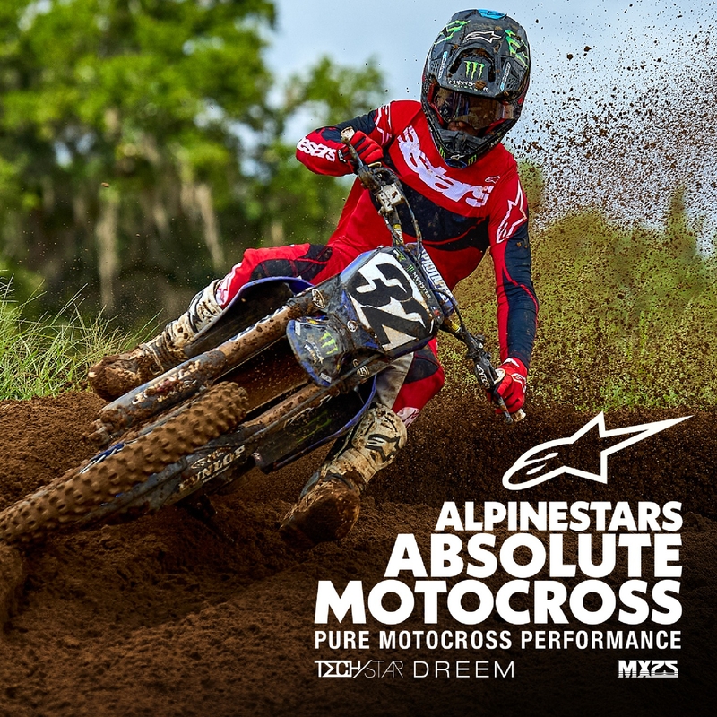 Alpinestars Techstar Dreem Motocross-Trikot rot-schwarz