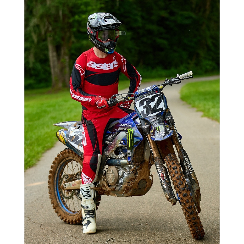 Alpinestars Techstar Dreem Motocross-Trikot rot-schwarz