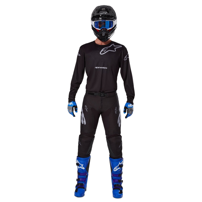 Alpinestars Racer Graphite Motocross-Trikot schwarz-grau