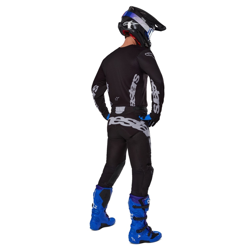 Alpinestars Racer Graphite Motocross-Trikot schwarz-grau