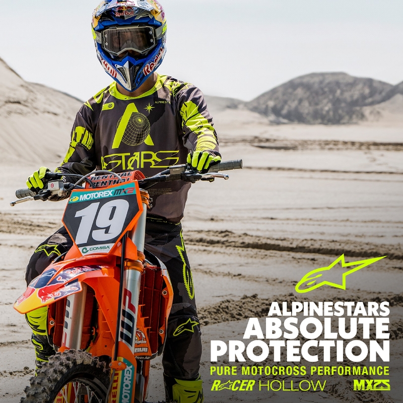 Alpinestars Racer Hollow Motocross-Trikot in dunklem Camo-Fluo-Gelb