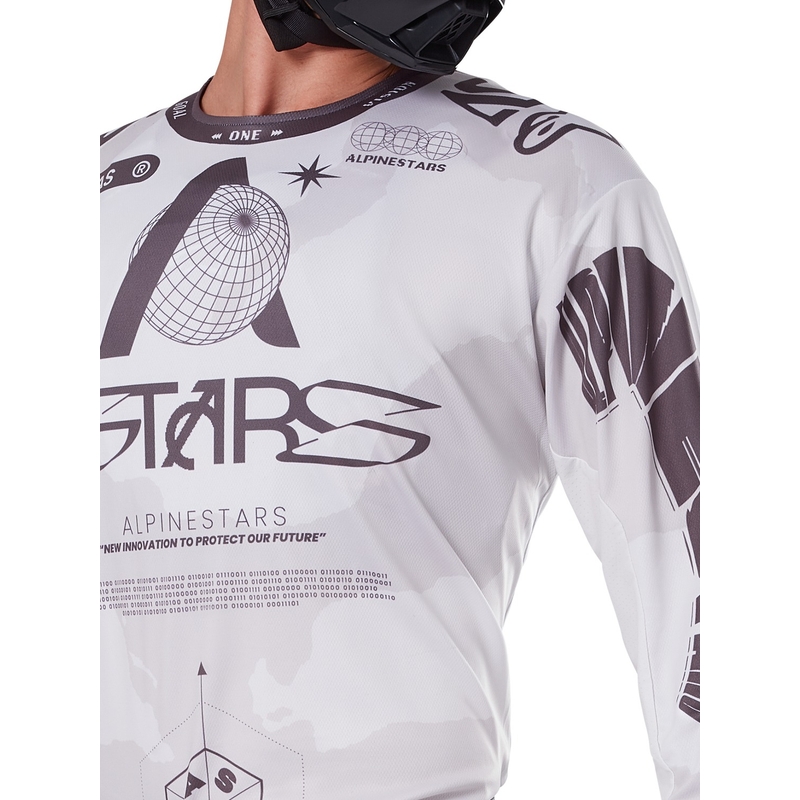 Alpinestars Racer Hollow Motocross-Trikot in hellem Camo-Braun