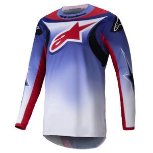 Alpinestars Fluid Wurx Motocross-Trikot fluo lila-rot