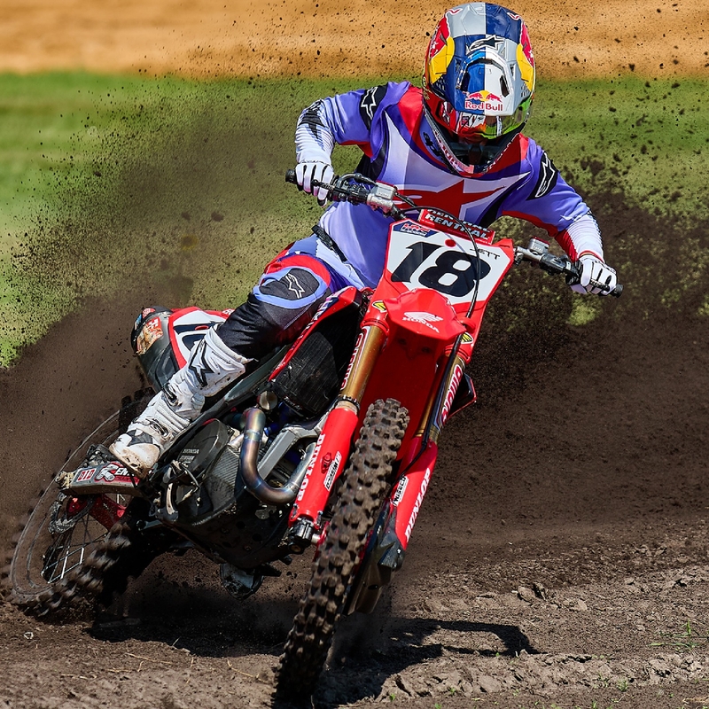 Alpinestars Fluid Wurx Motocross-Trikot fluo lila-rot
