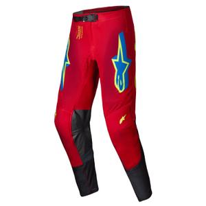Alpinestars Supertech Maker Motocross-Hose rot-fluo gelb