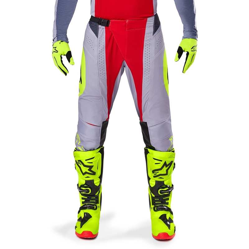 Alpinestars Techstar Melt Motocrosshose rot-grau