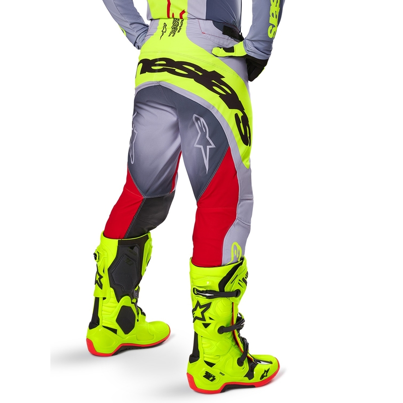 Alpinestars Techstar Melt Motocrosshose rot-grau