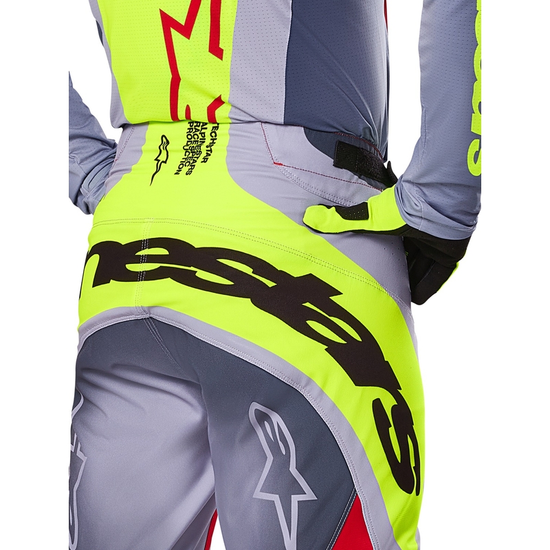 Alpinestars Techstar Melt Motocrosshose rot-grau