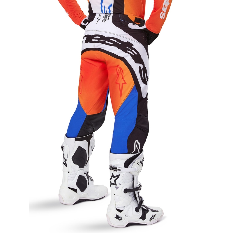Alpinestars Techstar Melt Motocross-Hose orange-blau