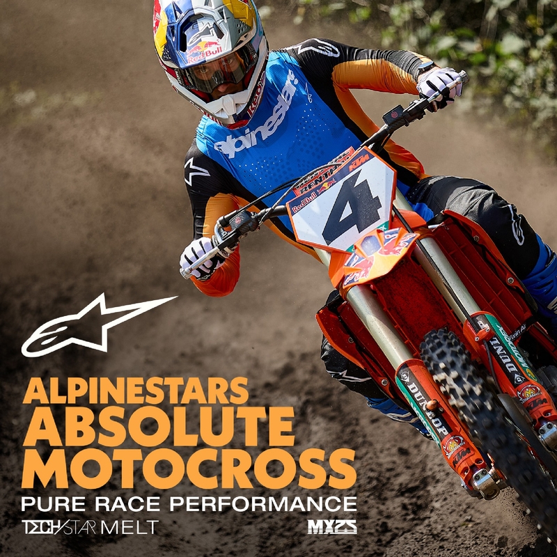 Alpinestars Techstar Melt Motocross-Hose orange-blau
