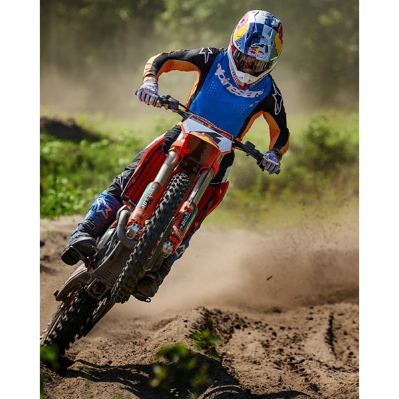 Alpinestars Techstar Melt Motocross-Hose orange-blau