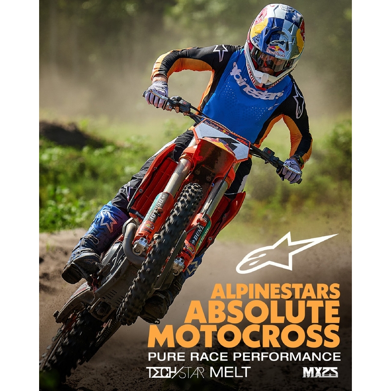 Alpinestars Techstar Melt Motocross-Hose orange-blau