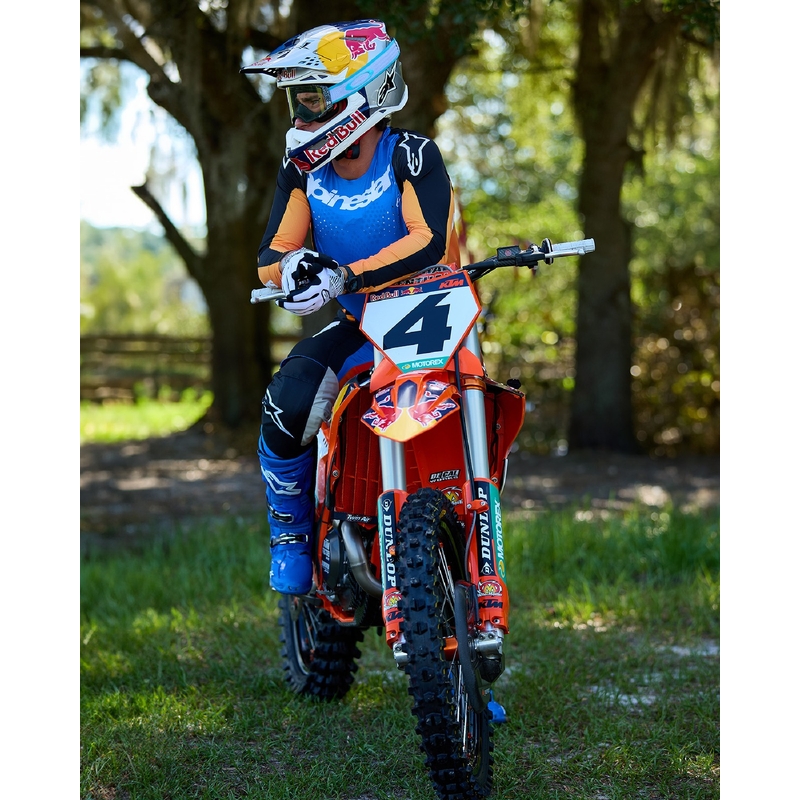 Alpinestars Techstar Melt Motocross-Hose orange-blau