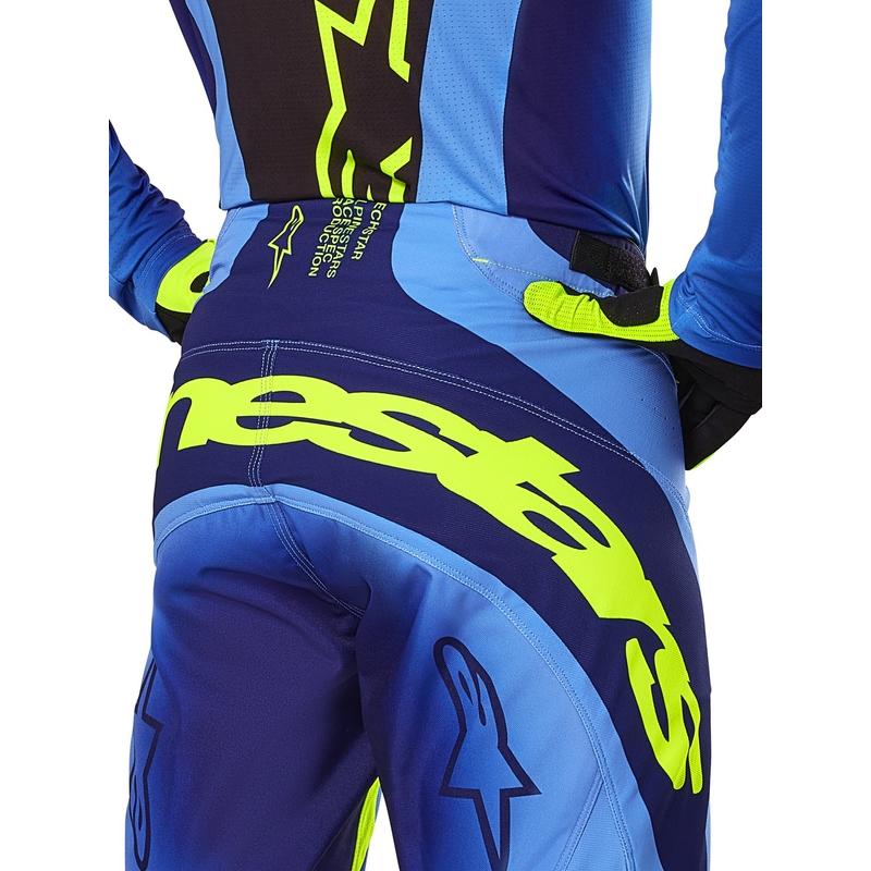 Motocross-Hose Alpinestars Techstar Melt fluo gelb-blau