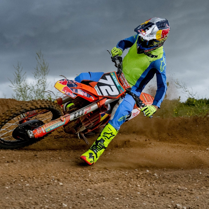 Motocross-Hose Alpinestars Techstar Melt fluo gelb-blau