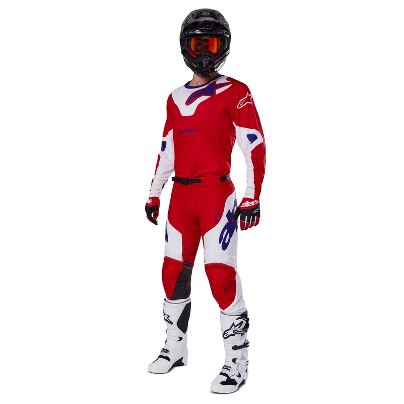 Alpinestars Racer Veil Motocrosshose rot-weiß