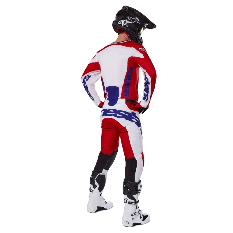 Alpinestars Racer Veil Motocrosshose rot-weiß