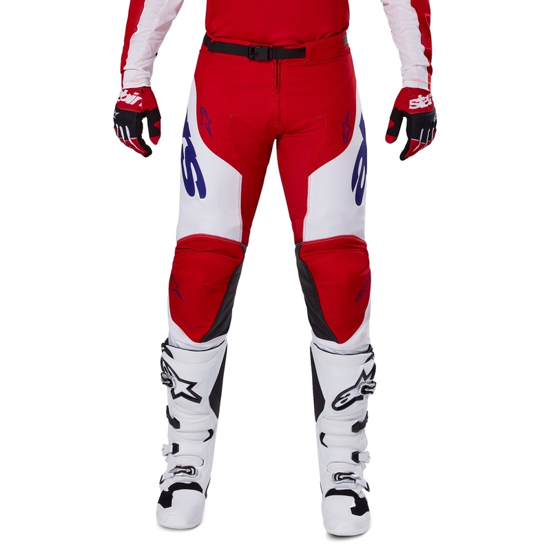 Alpinestars Racer Veil Motocrosshose rot-weiß