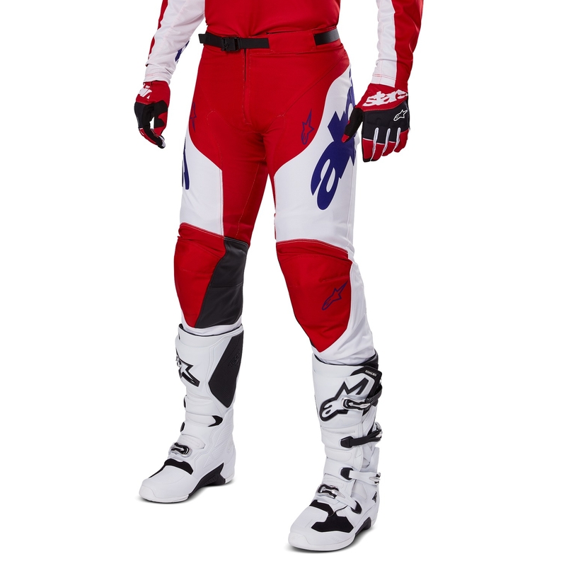 Alpinestars Racer Veil Motocrosshose rot-weiß