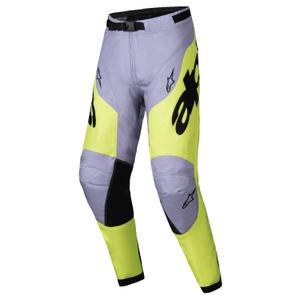 Motocross-Hose Alpinestars Racer Veil grau-fluo gelb