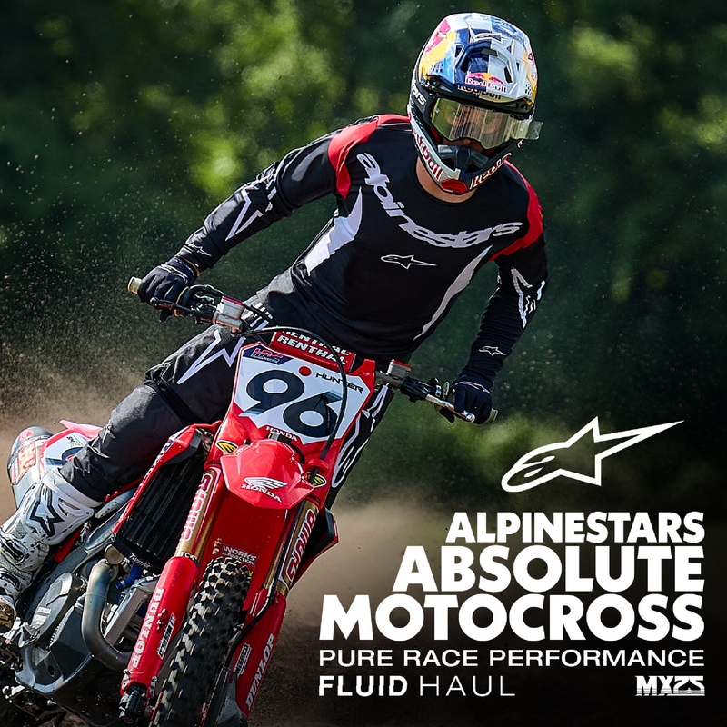Alpinestars Fluid Haul Motocross-Hose schwarz und weiß