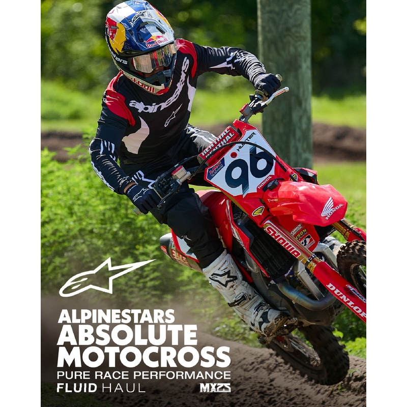 Alpinestars Fluid Haul Motocross-Hose schwarz und weiß