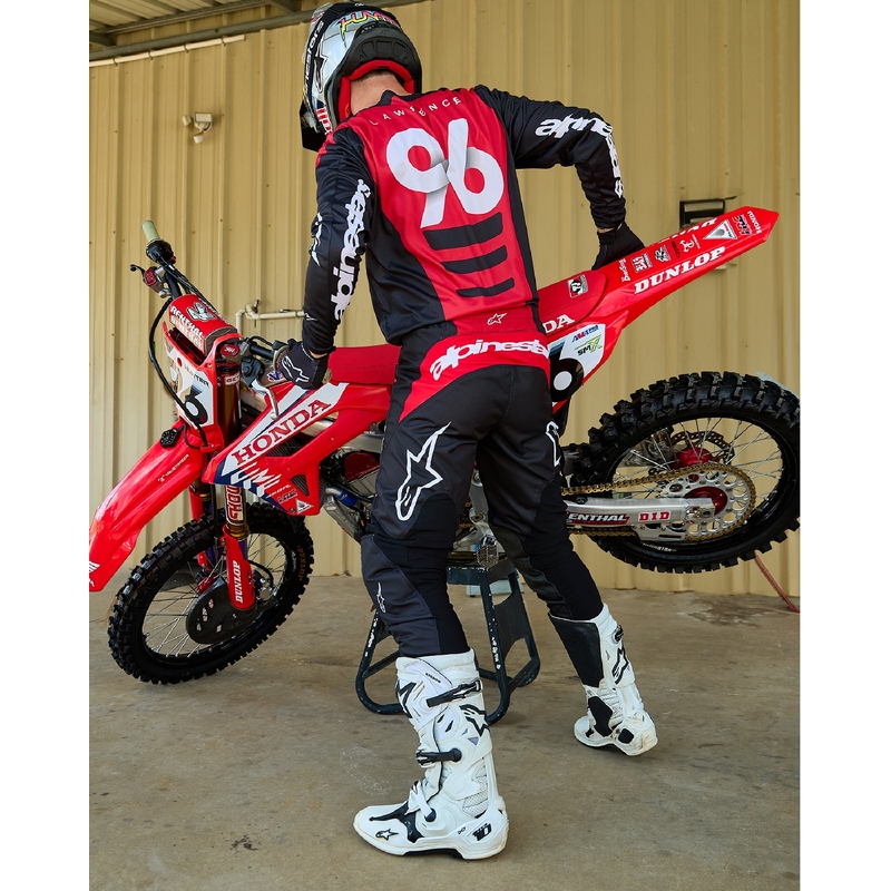 Alpinestars Fluid Haul Motocross-Hose schwarz und weiß