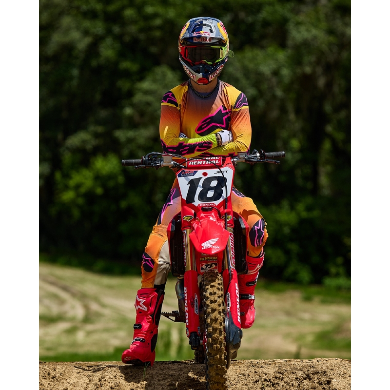 Motocross-Hose Alpinestars Supertech Lipan gelb-rosa
