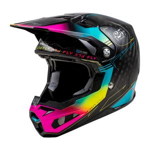 Motocross-Helm FLY Racing Formula S schwarz-blau