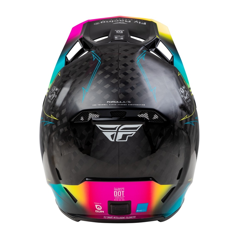 Motocross-Helm FLY Racing Formula S schwarz-blau