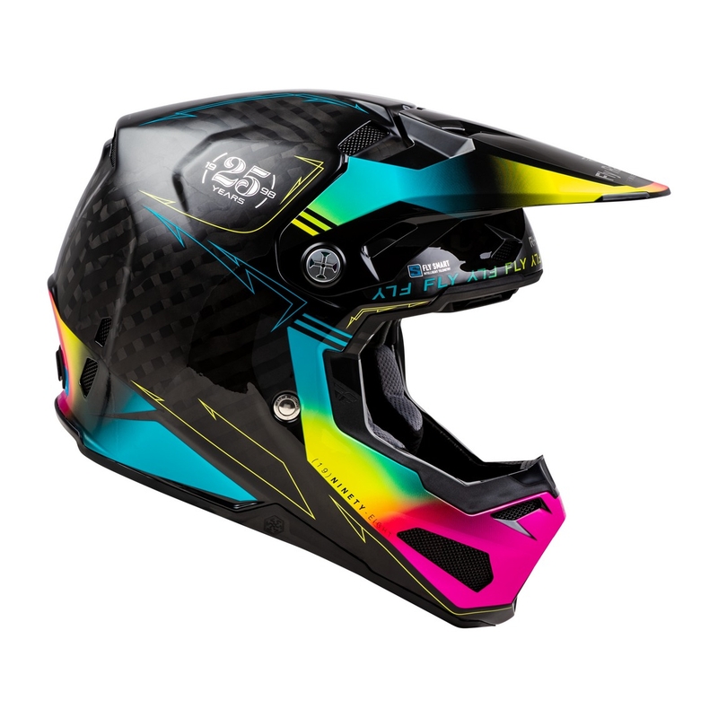 Motocross-Helm FLY Racing Formula S schwarz-blau