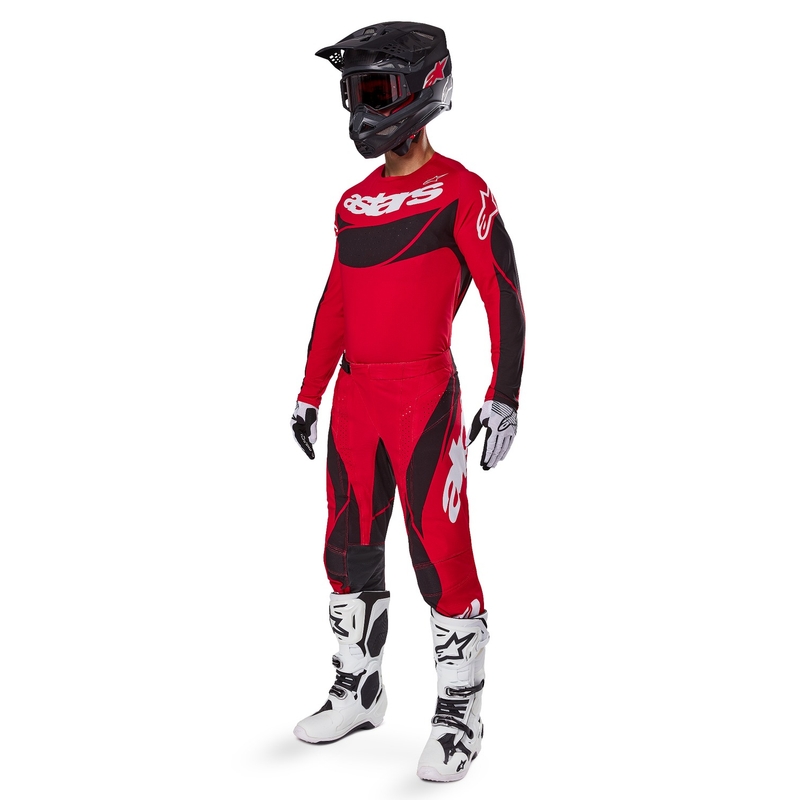 Alpinestars Techstar Dreem Motocrosshose rot-schwarz