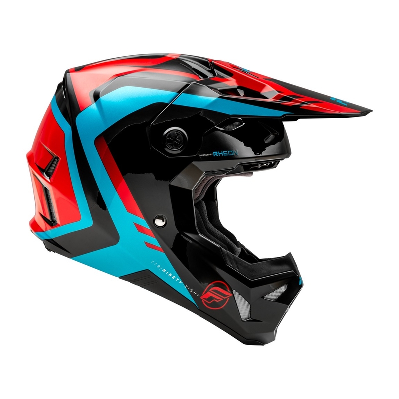 Motocross-Helm FLY Racing Formula CP rot-schwarz-blau