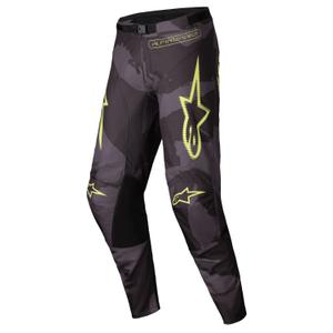 Motocross-Hose Alpinestars Racer Hollow dunkel camo-fluo gelb