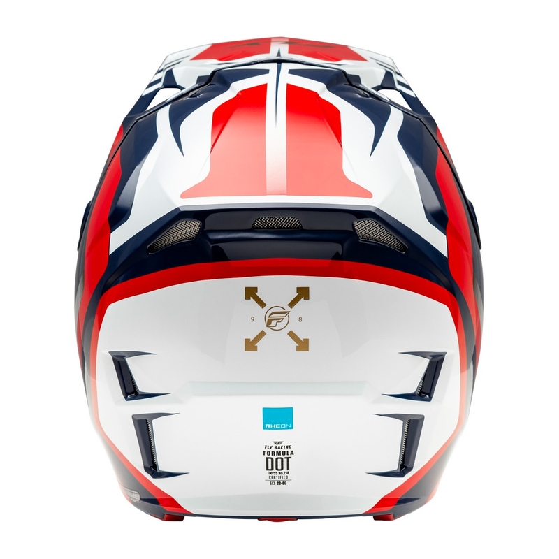 Motocross-Helm FLY Racing Formula CP rot-weiß-blau