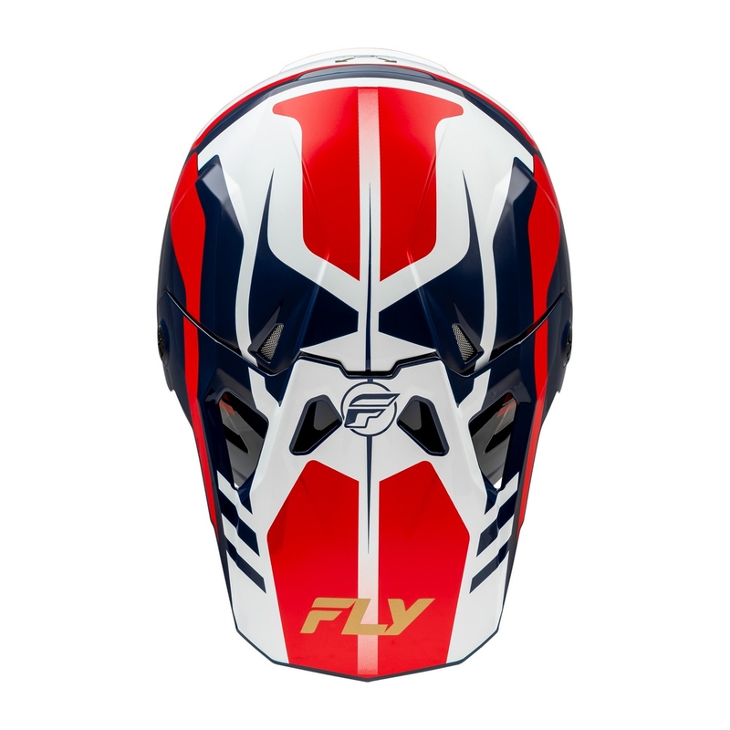 Motocross-Helm FLY Racing Formula CP rot-weiß-blau