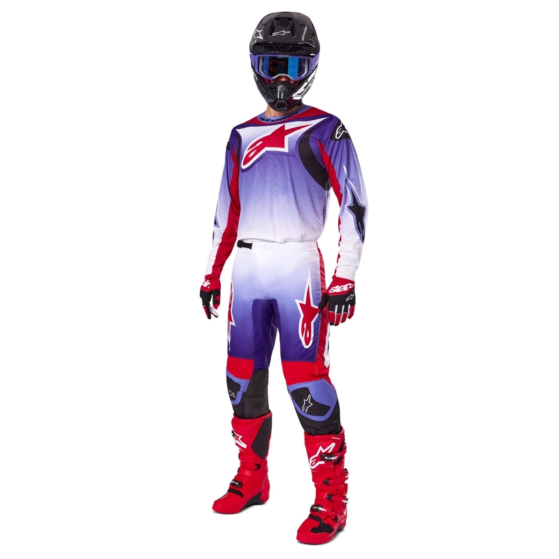 Alpinestars Fluid Wurx Motocrosshose lila-rot