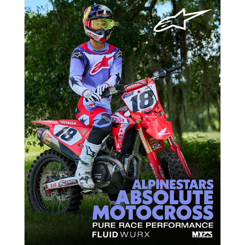 Alpinestars Fluid Wurx Motocrosshose lila-rot