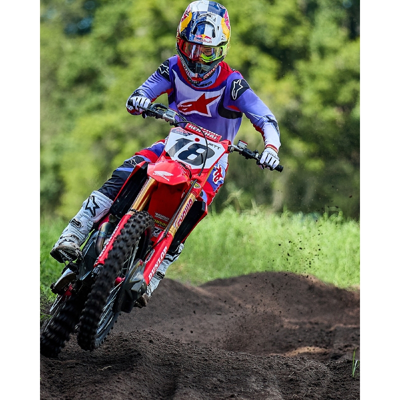 Alpinestars Fluid Wurx Motocrosshose lila-rot