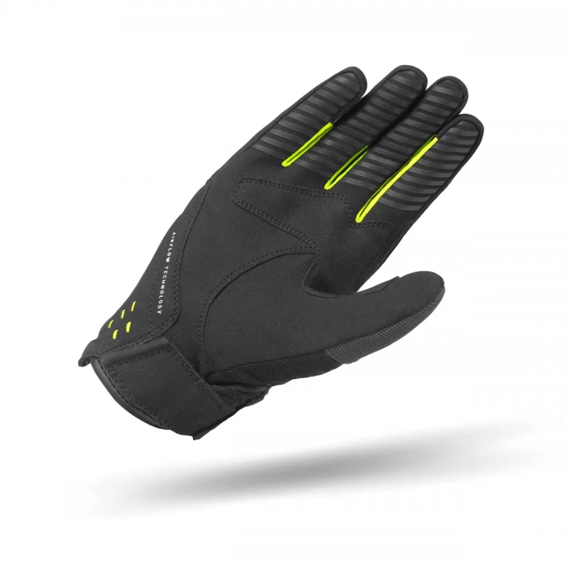 Kinder-Motorradhandschuhe Shima One EVO schwarz-fluogelb