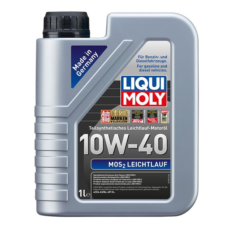 Teilsynthetisches Motorenöl LIQUI MOLY MoS2 Leichtlauf 10W-40 1 l