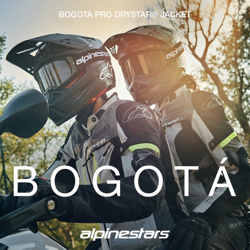 Alpinestars Bogota PRO Drystar Grün-Schwarz 2025 Motorradjacke