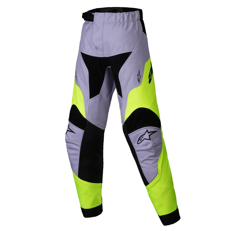 Kinder-Motocross-Hose Alpinestars Racer Veil Kids grau-fluo gelb