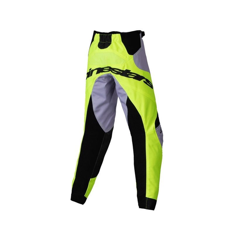 Kinder-Motocross-Hose Alpinestars Racer Veil Kids grau-fluo gelb