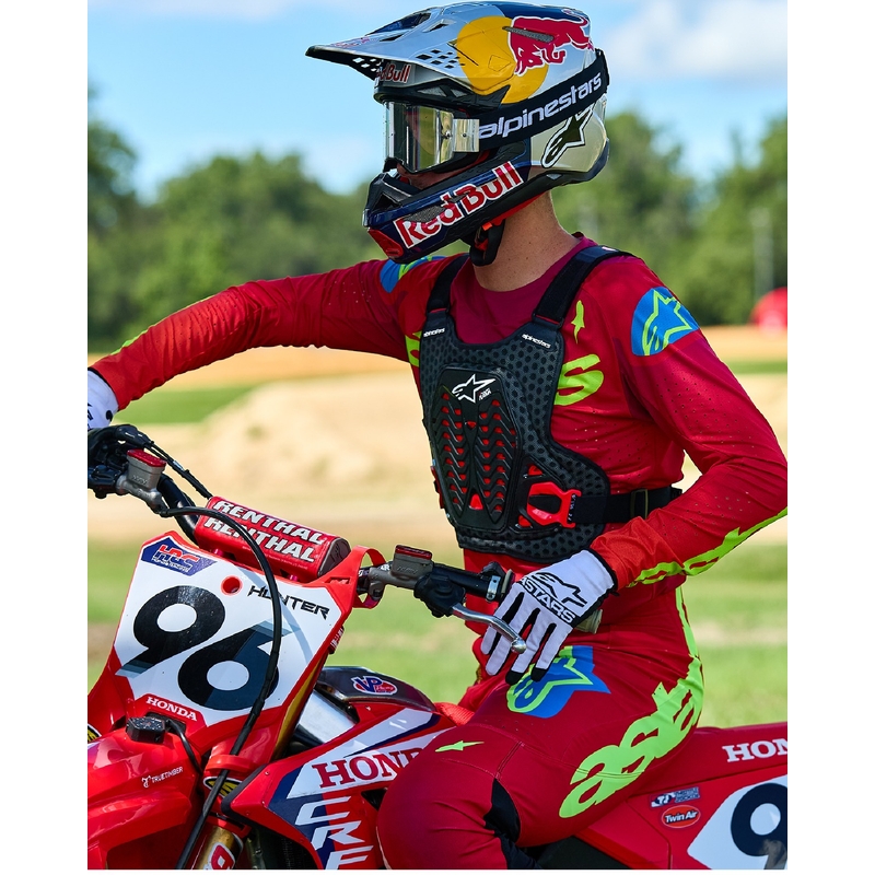 Alpinestars A-5 Plasma Brustschutz schwarz-rot-weiß