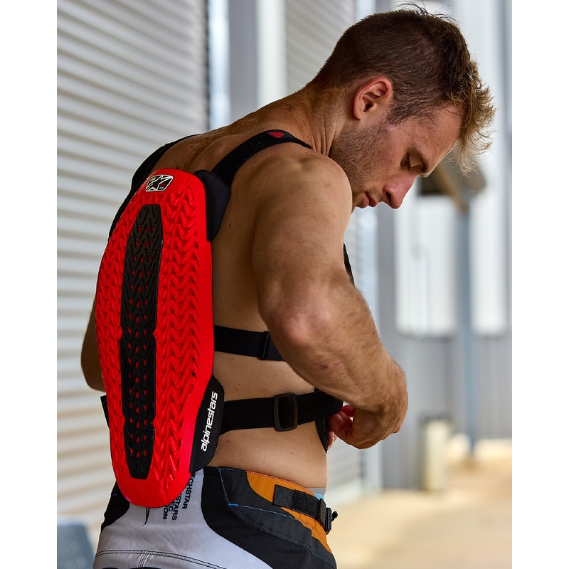 Alpinestars A-5 Plasma Brustschutz schwarz-rot-weiß